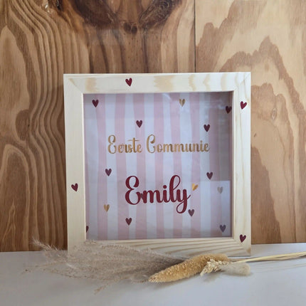 Communie spaarpot in stripes design