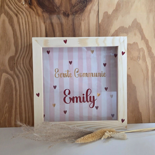 Communie spaarpot in stripes design