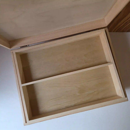 Houten herinneringskist Communie | Communiecadeau met foto (all-over)