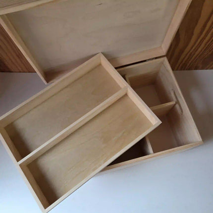 Houten herinneringskist Communie | Communiecadeau met foto (all-over)