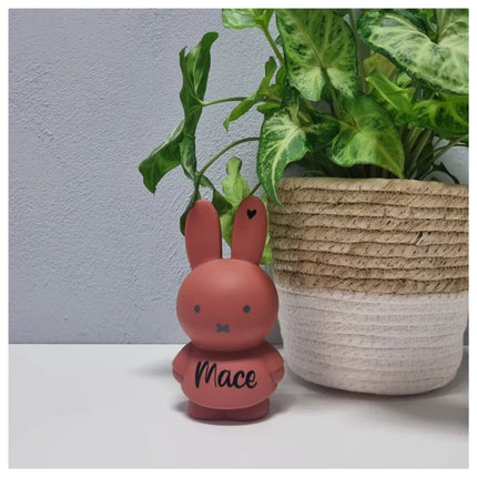 Nijntje Spaarpot met naam Warm, Terra | Atelier Pierre Money Box