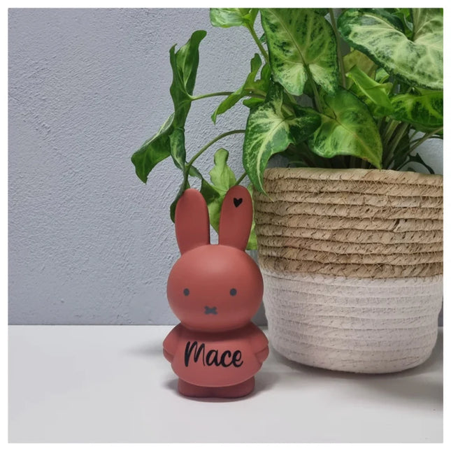 Nijntje Spaarpot met naam Warm, Terra | Atelier Pierre Money Box