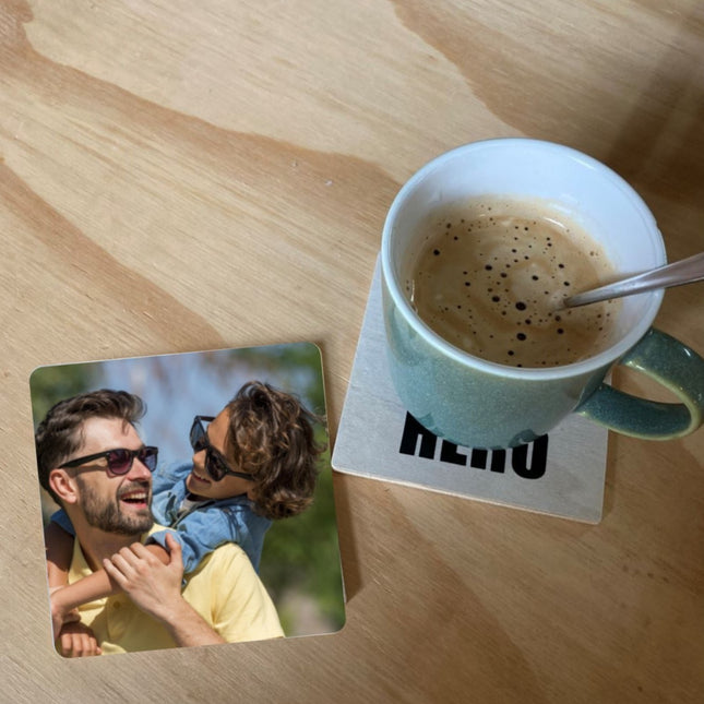 Naturel houten onderzetter