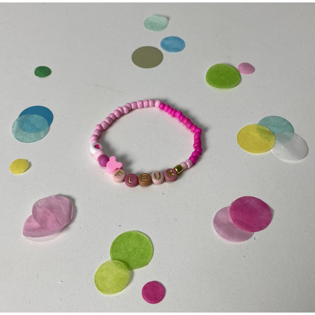 Roze Armbandje met naam