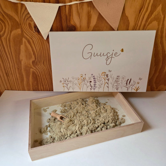 Sensorische speelbak met naam wildflowers