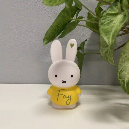 Nijntje spaarpot met naam | Atelier Pierre Money Box Geel Wit