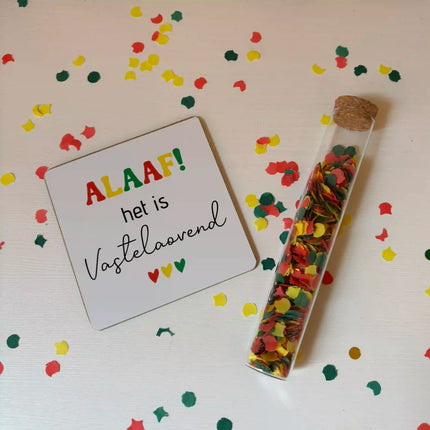 Carnaval cadeautje | Brievenbus cadeautje | ALAAF! het is Vasteloavend