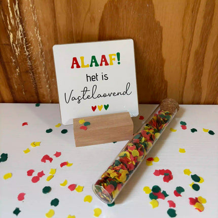 Carnaval cadeautje | Brievenbus cadeautje | ALAAF! het is Vasteloavend