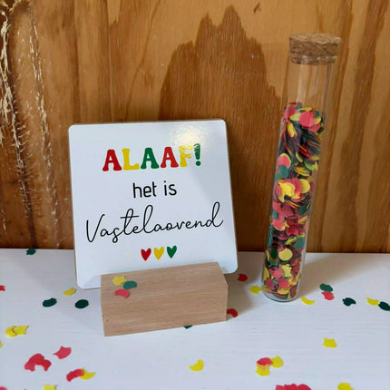 Carnaval cadeautje | Brievenbus cadeautje | ALAAF! het is Vasteloavend