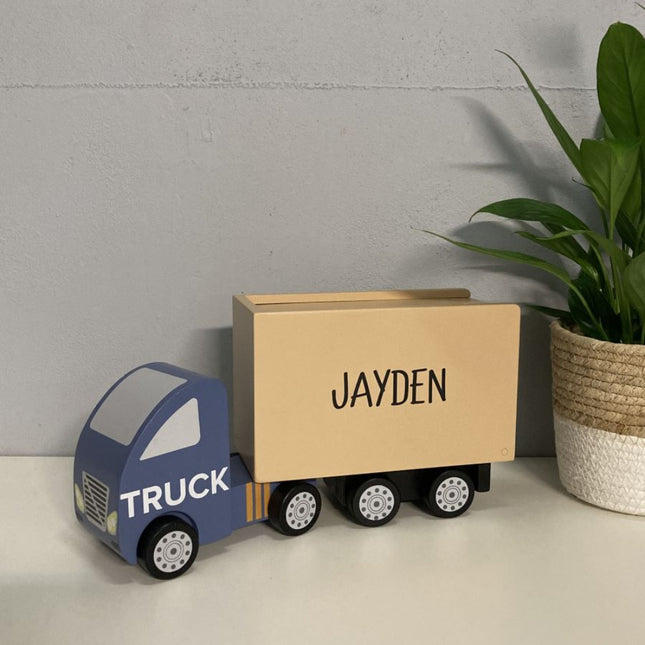 Vrachtwagen met naam 