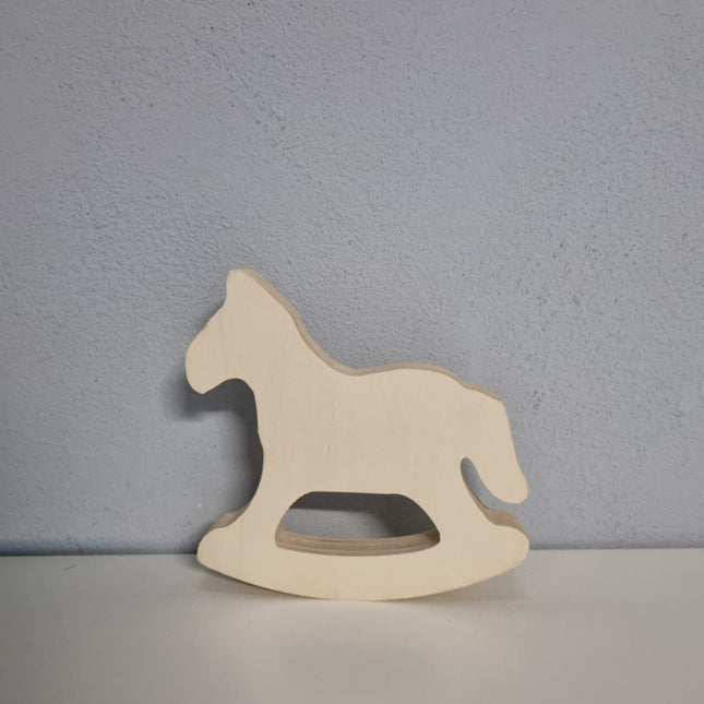 Houten Hobbelpaardje Naturel
