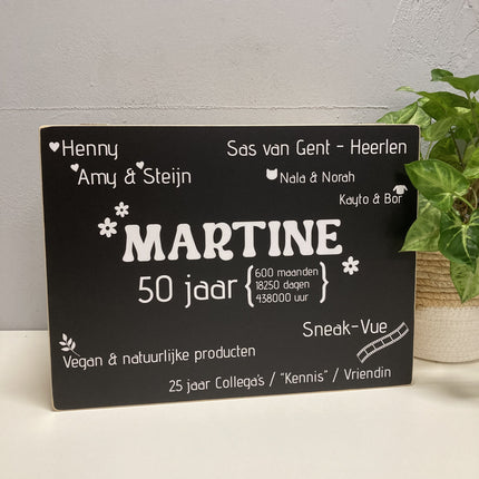 Houten Herinneringskist voor jubileum