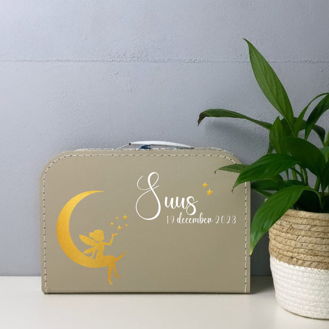 Kinderkoffertje met naam en datum