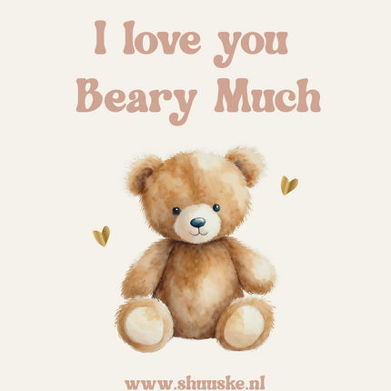 Quote Sticker | I love you Beary much